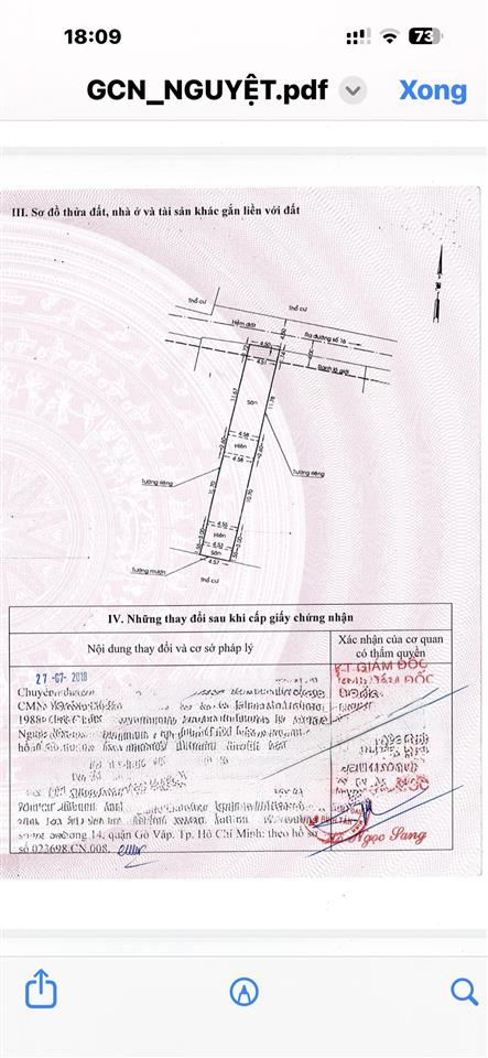 142m2 thổ cư ngay cầu bưng  lê trọng tấn giá chỉ hơn 60tr/m2  100m ra mặt tiền kênh tham lương