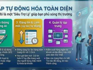 VBDSP là phần mềm đăng tin bất động sản tự động trên hơn 100 website mua bán và rao vặt