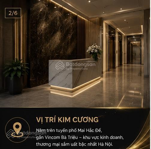 Bán building 12 tầng mặt phố mai hắc đế  103m  mt 6,5m  dòng tiền 200 triệu/tháng  120 tỷ