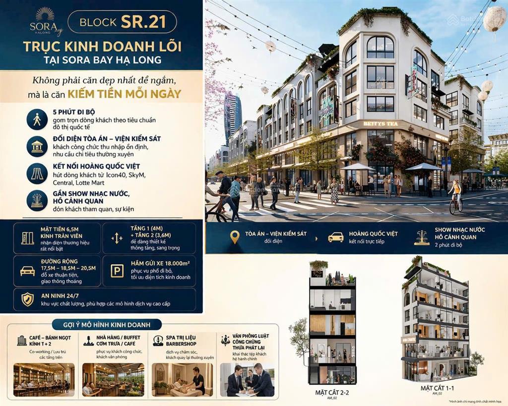 Sora bay hạ long tts 95% giá 15 tỉ 752tr vị trí trung tâm du lịch gần bãi tắm phố đêm sầm uất