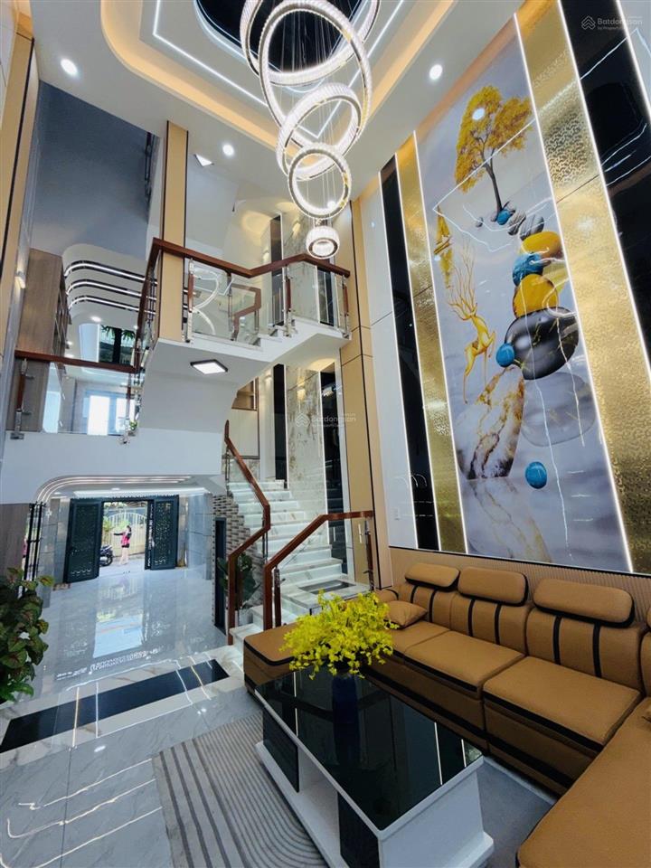 Gò xoài  1 xẹt  hxh 8m thông  66m  nhà mới 5 tầng full nội thất  chỉ 8.7 tỷ