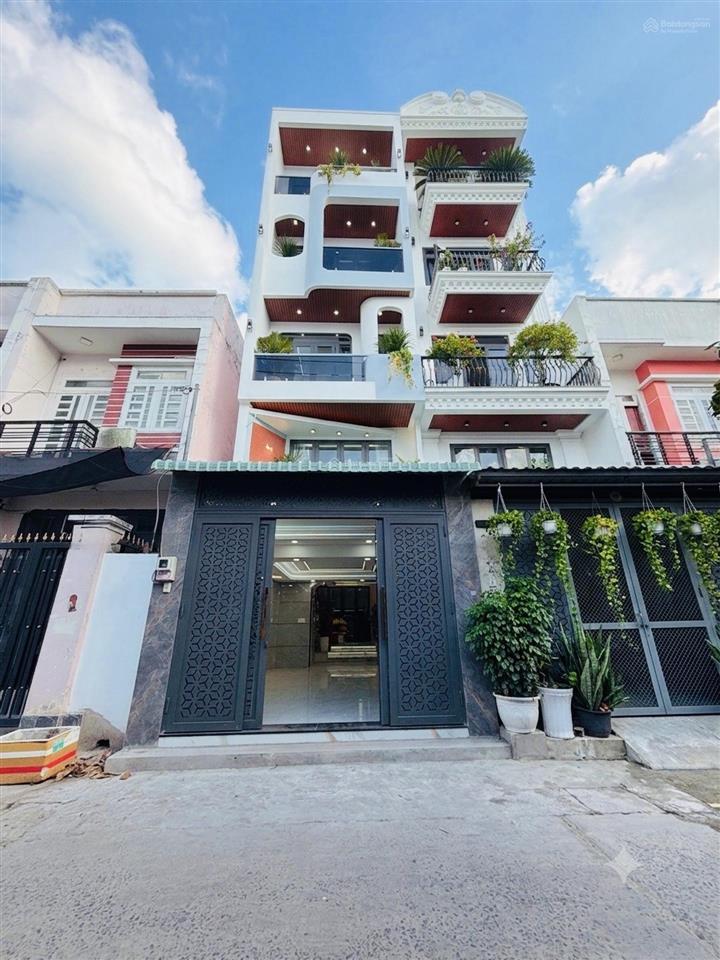 Gò xoài  1 xẹt  hxh 8m thông  66m  nhà mới 5 tầng full nội thất  chỉ 8.7 tỷ