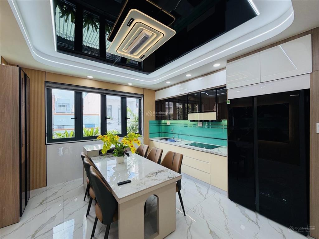 Gò xoài  1 xẹt  hxh 8m thông  66m  nhà mới 5 tầng full nội thất  chỉ 8.7 tỷ