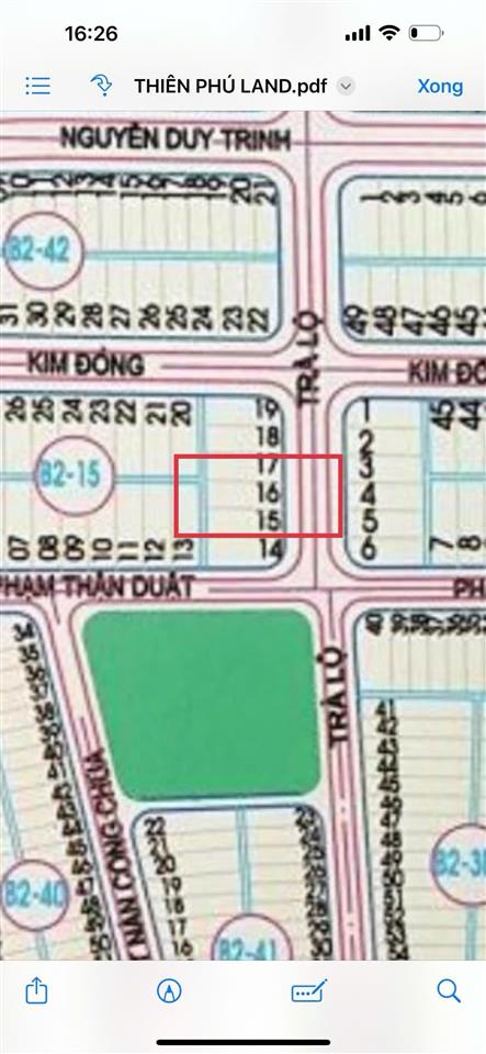 Chủ cần tiền bán gấp lô đất đẹp trà lộ khu tân trà, ngũ hành sơn ngang 7m5