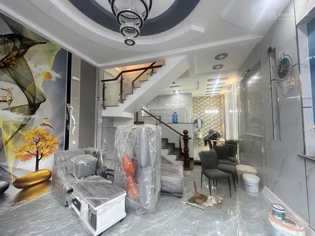 Nhà 4 tầng trương thị hoa q12  hẻm xe hơi thông ngang 5m x 12m