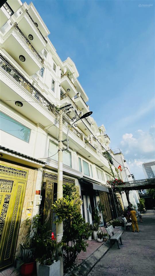 Bán nhà lâm thị hố quận 12  nhà mới 4 tầng  hẻm xe tải 6m  khu cao cấp  sát hiệp thành city