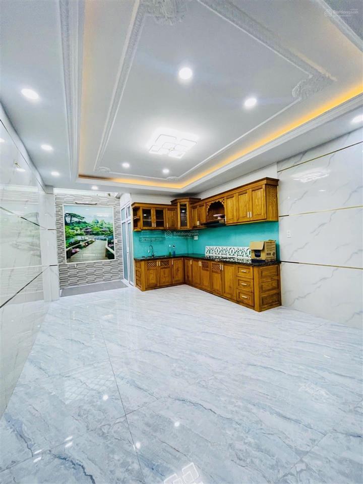 Bán nhà lâm thị hố quận 12  nhà mới 4 tầng  hẻm xe tải 6m  khu cao cấp  sát hiệp thành city