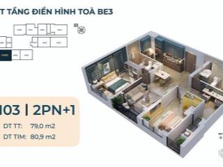 Chủ bán thoát hàng 2n + tầng đẹp, giá siêu rẻ tại be3 đơn giá 62tr/m2