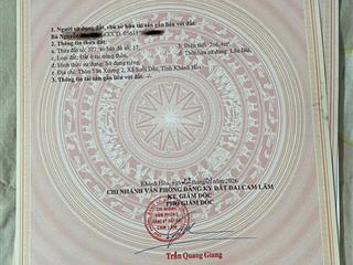 Bán đất thổ cư giá rẻ tại suối dầu  cam lâm