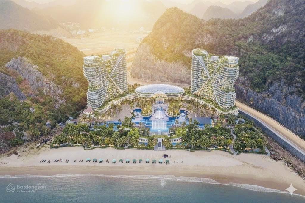 Quỹ đất hiếm gần 1ha ôm trọn bãi biển tại cát bà đã hoàn thiện pháp lý xd 25tầng cho tổ hợp du lịch