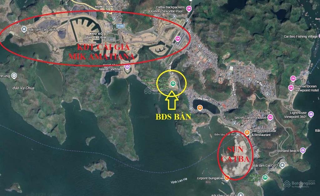 Quỹ đất hiếm gần 1ha ôm trọn bãi biển tại cát bà đã hoàn thiện pháp lý xd 25tầng cho tổ hợp du lịch