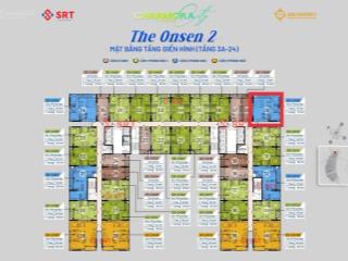 Căn góc 2pn toà onsen2 view thoáng, tầng cao, sở hữu lâu dài. ck lên đến 18%, giá gốc chủ đầu tư