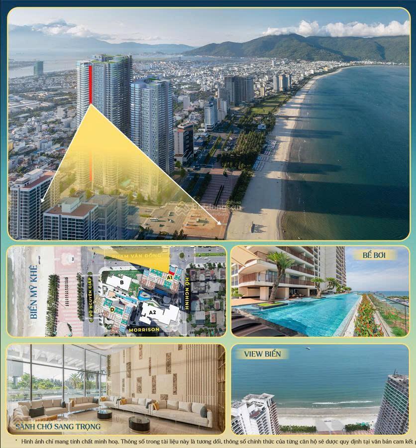 Độc quyền căn studio trục 01 the soleil diện tích 31m2. tầng cao view biển  thoáng. giá 3tỷx