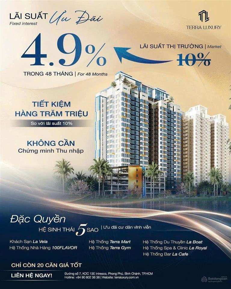 Chỉ cần từ 570tr sở hữu terra luxury, thanh toán trong 22 tháng, nhận nhà q1/2027, vay 4,9% cố định