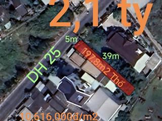 Bán nhà xã vàm cỏ mặt tiền DH 25 giá 2,1 tỷ