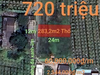 Bán thu hồi vốn lô đất thổ gần KCN Phú Ngãi Trị giá 720 triệu