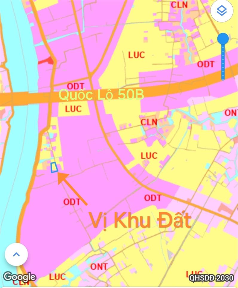 Bán lô đất lúa 4 mặt tiền chuyển thổ phân lô giá chốt 4 tỷ
