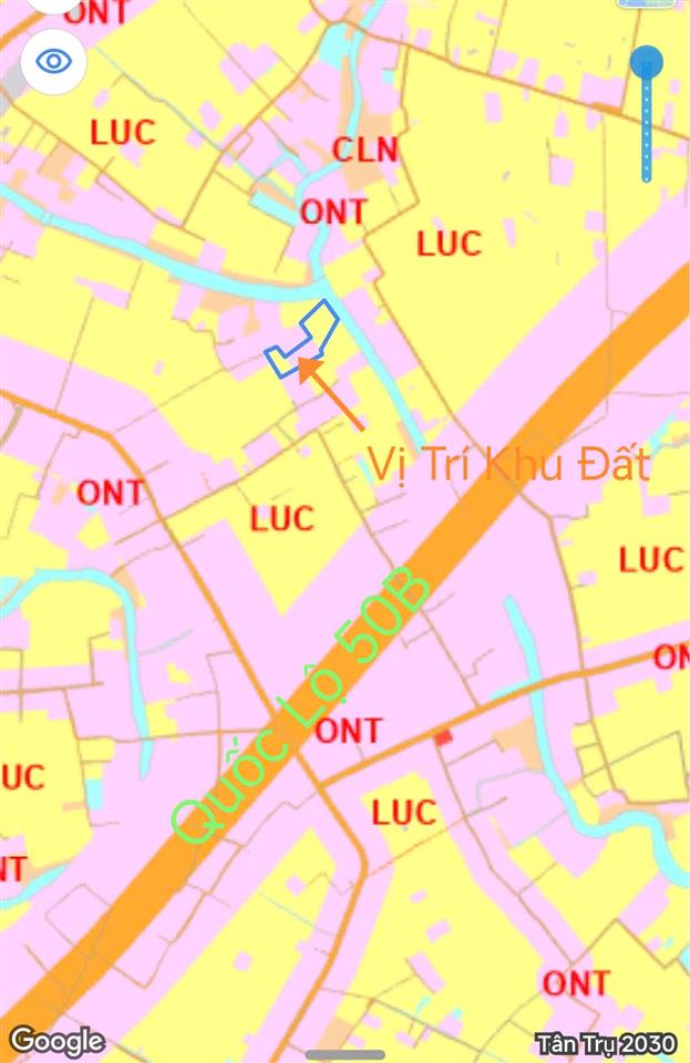 Bán gấp lô đất thổ lúa gần Quốc Lộ 50B hạ giá 4 tỷ