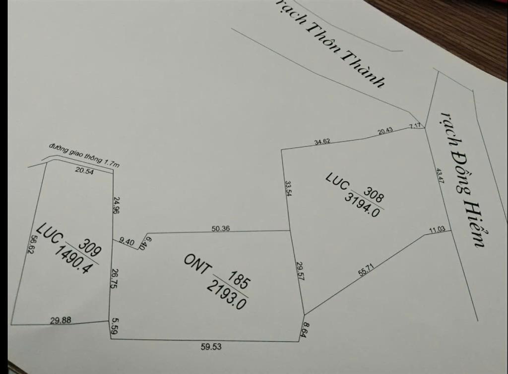 Bán gấp lô đất thổ lúa gần Quốc Lộ 50B hạ giá 4 tỷ