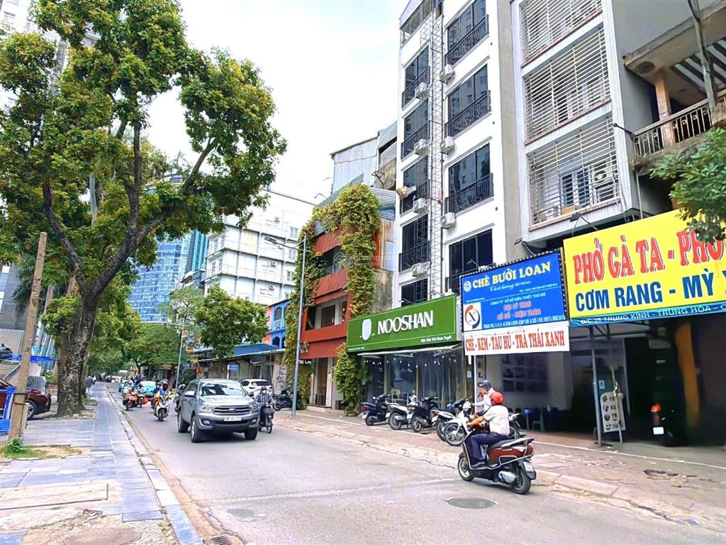 Bán nhà mặt phố trung kính  1 mặt phố 1 mặt ngõ  7 tầng thang máy  không quy hoạch  113