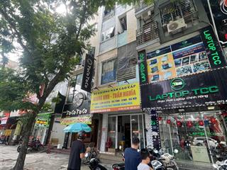Bán nhà mặt phố trần quốc hoàn  6 tầng  2 thoáng  ngõ sau ô tô tránh  kinh doanh đỉnh