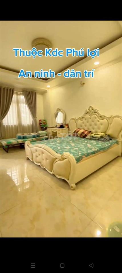 nhà KDC phú lợi phường 7 quận 8 DT 5m x 22m trệt 3 lầu 