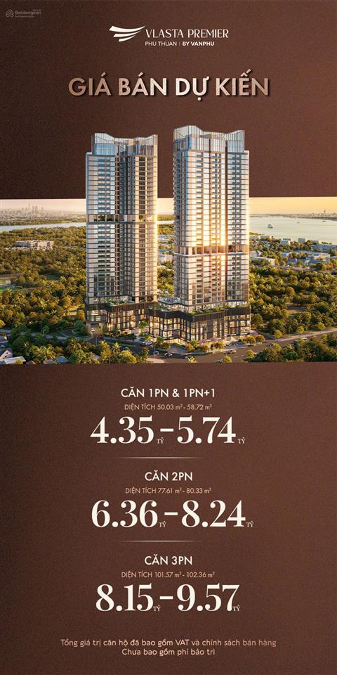 Chính thức nhận booking giai đoạn 1 căn hộ cao cấp vlasta premier phú thuận quận 7