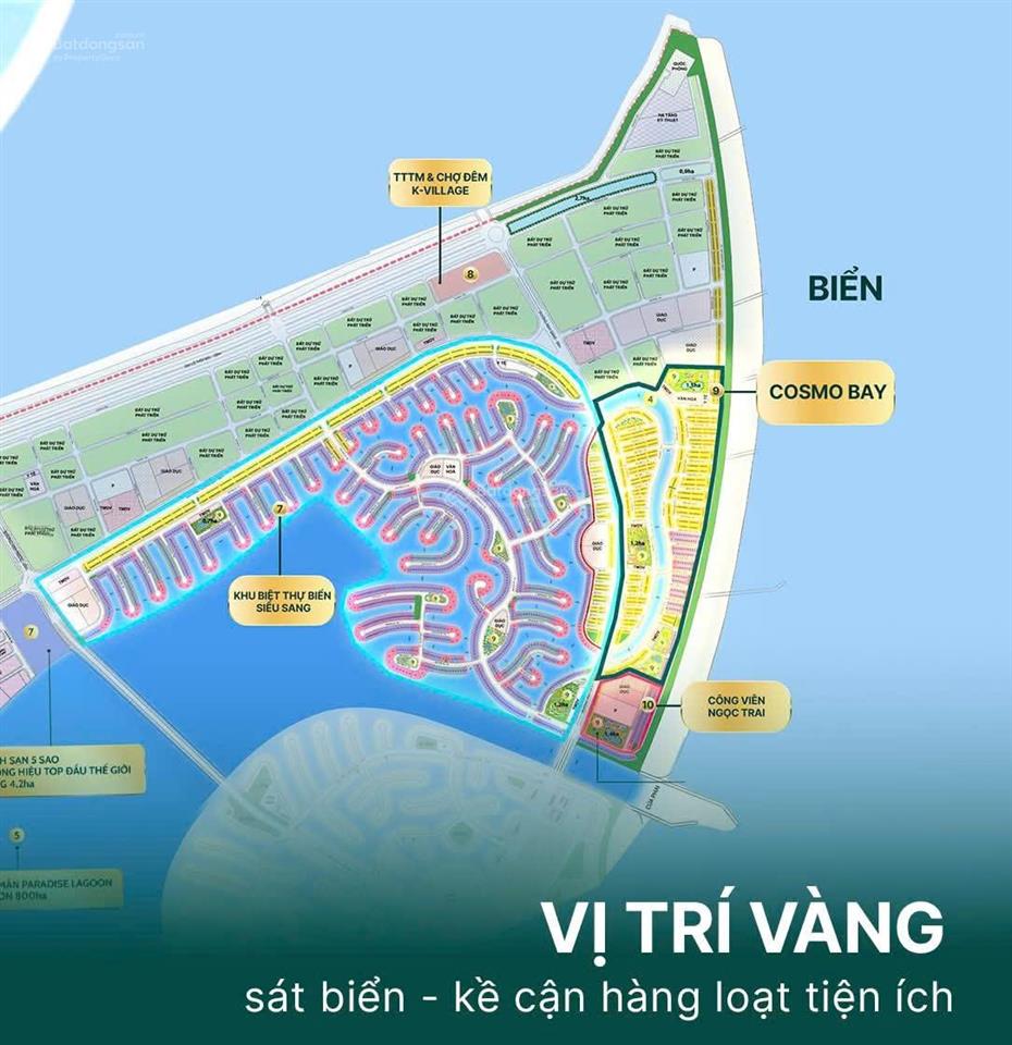 Bán biệt thự đơn lập,góc 3 mặt tiền biển,vịnh ngọc, vinhomes paradise cần giờ.giá tốt chỉ 40tỷ/căn.