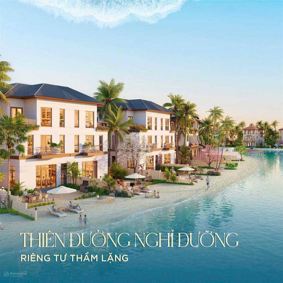 Hot hot biệt thự đơn lập góc, 2 mặt tiền, sở hữu bãi biển riêng sau nhà. giá cực tốt 30tỷ/căn.