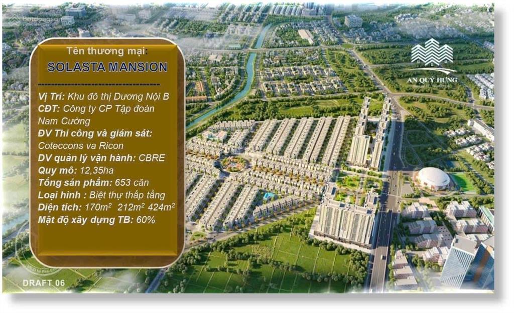 Cđt nam cường mở bán biệt thự solasta mansion chiết khấu lên tới 35%.  0941 341 ***