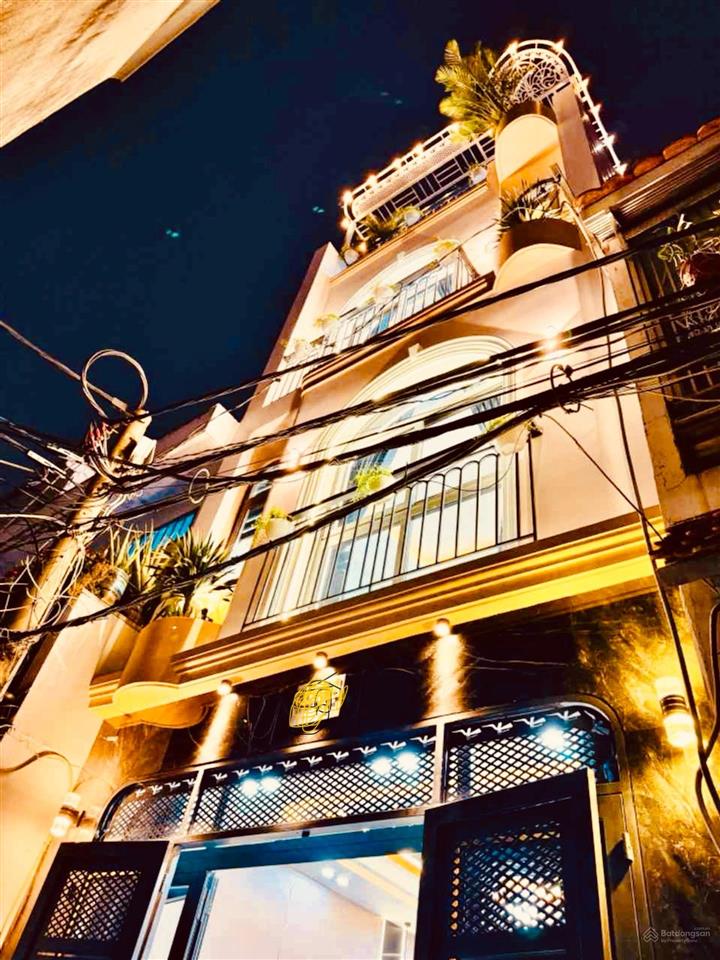 Huỳnh văn nghệ, tân bình | 48m 4 tầng 4pn | nhà mới full nội thất, sát mặt tiền  6.x t