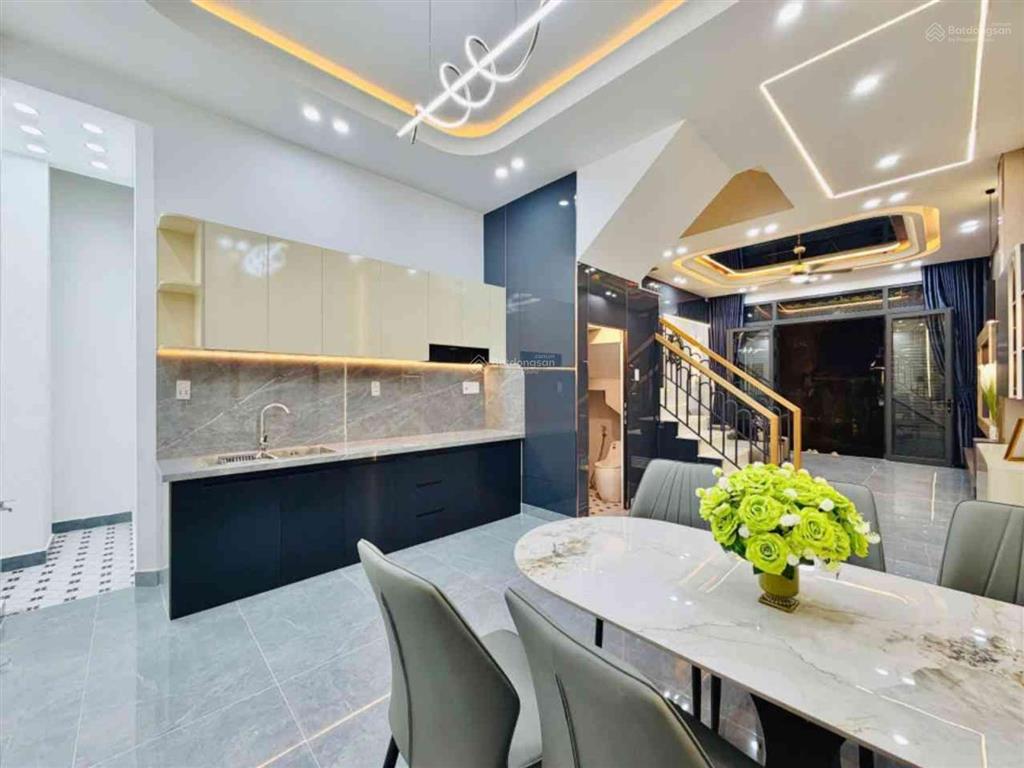 Huỳnh văn nghệ, tân bình | 48m 4 tầng 4pn | nhà mới full nội thất, sát mặt tiền  6.x t