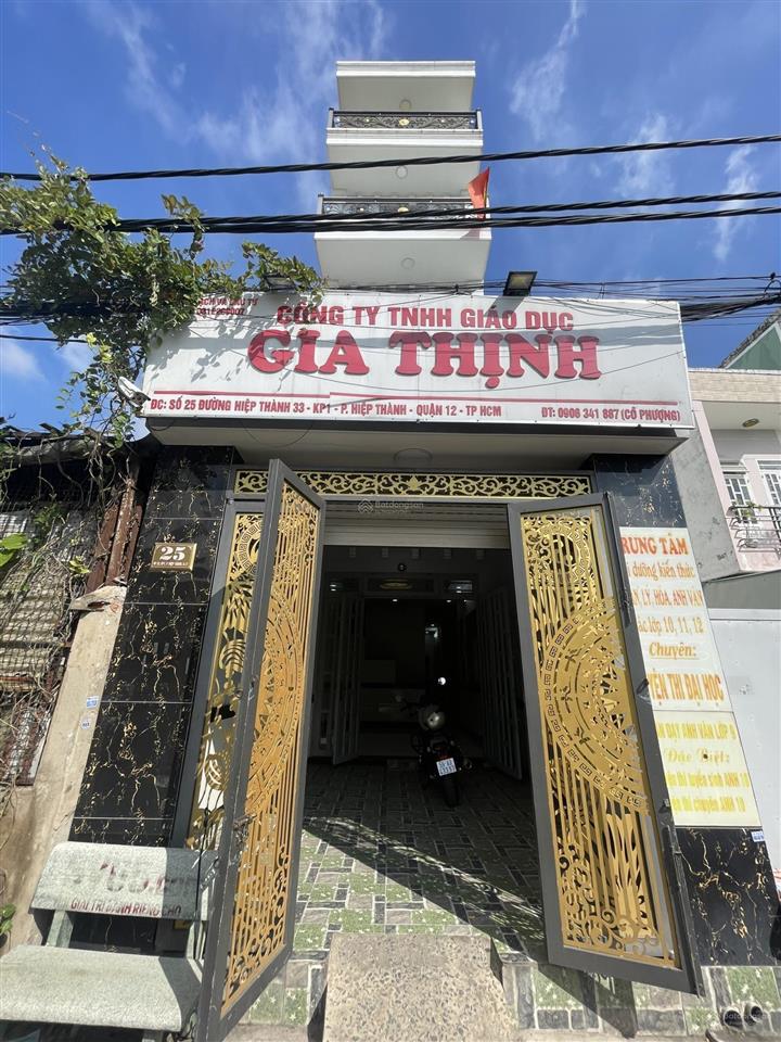 Cho thuê nhà riêng 320m2, 23 triệu, 7pn, 4wc tại số 25 ht 33, tân thới hiệp, q12