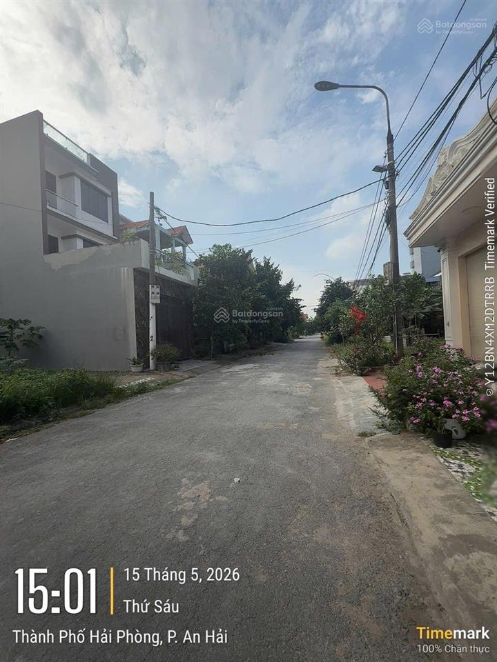 Bán đất 100m2 chung cư hoàng mai an hải hải phòng