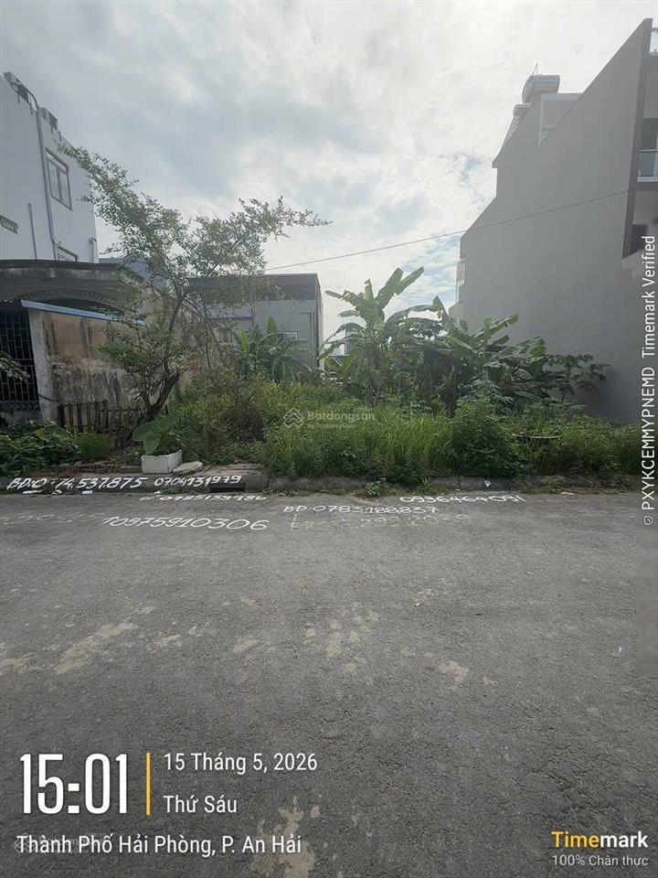 Bán đất 100m2 chung cư hoàng mai an hải hải phòng