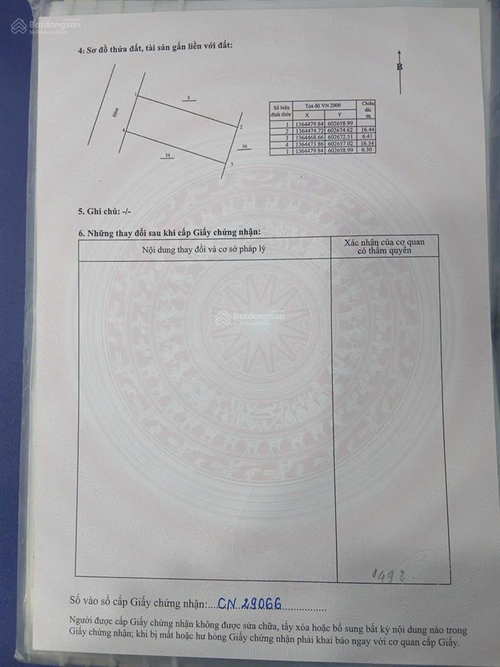 Bán nhà riêng tại thôn võ tánh, 3,7 tỷ, 104,2m2, 2pn, 1wc, chủ cần bán gấp