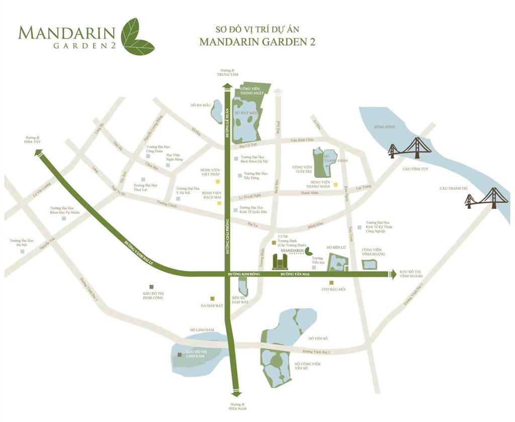 Chủ đầu tư cho thuê văn phòng tại toà mandarin garden 2, diện tích đa dạng từ 1002000m2