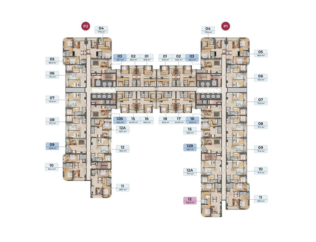 Căn 1pn tầng 24  50m2  sông hàn & vịnh đà nẵng 3.5 tỷ  dự án peninsula da nang  cho thuê 20tr/t