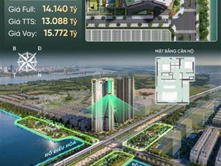 Bán căn 3 pn 89,6m2 thông thủy căn góc view hồ 27ha hướng đông nam vị trí đẹp tiện ích đẳng cấp