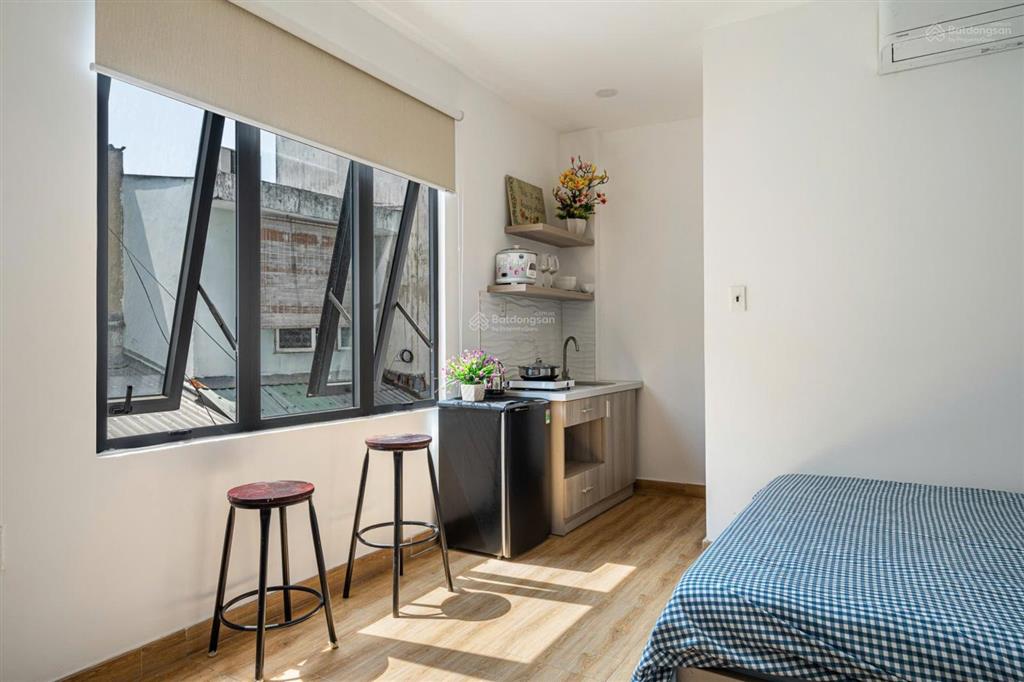 Căn hộ bình thạnh gần cầu ba son q1,q3  full nội thất cửa sổ thoáng sáng ngô tất tố  bình thạnh