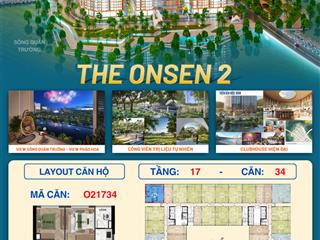 Chính chủ cần bán căn góc 2pn đẹp nhất toà onsen 2 nha trang, tầng trung, 81.2m2, ck giá tới 19.5%