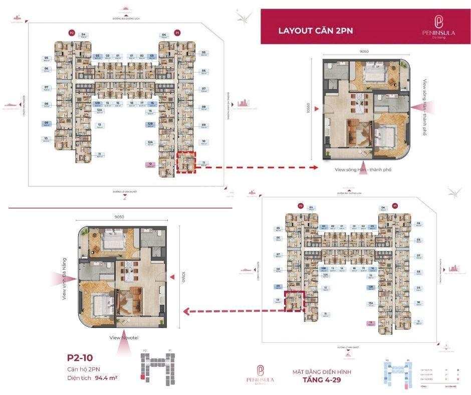 Căn góc  trực diện mặt sông hàn  2pn , chiết khấu lên đến 18%  view pháo hoa  giá gốc từ cđt