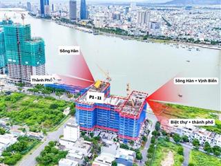 Căn góc  trực diện mặt sông hàn  2pn , chiết khấu lên đến 18%  view pháo hoa  giá gốc từ cđt