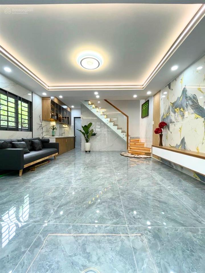 Nhà mới 2 tầng nở hậu tài lộc tân hòa đông hẻm xe hơi 5m 4.6x10m 3pn 4.68 tỷ thương lượng