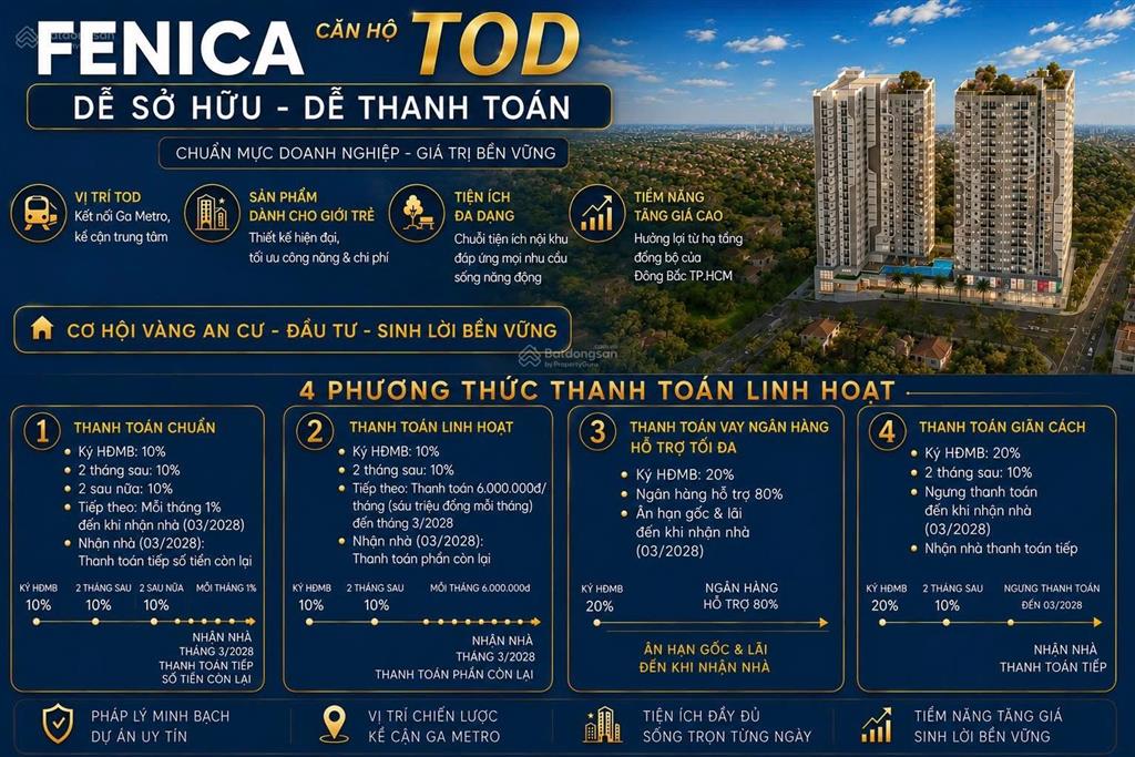 Chỉ 6tr/tháng sở hữu ngay căn hộ trung tâm dĩ an  cách metro chỉ 600m
