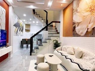 Hẻm ba gác thông, 30m ra mt phan văn trị, nhà mới 4 tầng , 5pn, dt 36m² (dtsd 140m²), chỉ 6.x tỷ.