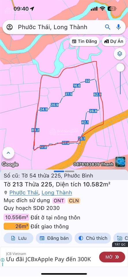 Bán đất xã phước thái  tiềm năng đầu tư sinh lời cao