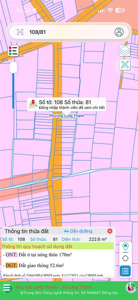 Bán đất + nhà lộc an, long thành  222m²  liền kề kcn lộc an  bình sơn