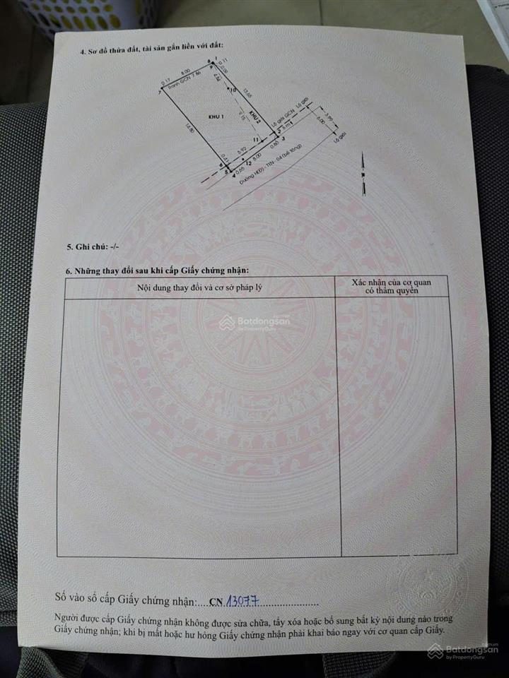 Bán đất xuân thới sơn, tp.hcm 120m2, gần dương công khi, giá 4,6 tỷ