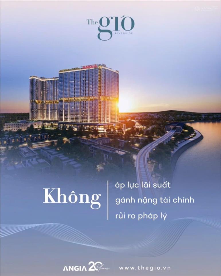 Thanh toán chỉ 650tr sở hữu ngay căn hộ liền kề metro s2.01 the gió riverside
